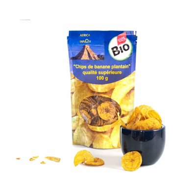 Chips de banane plantain - Saveur nature / sucrée (classique)